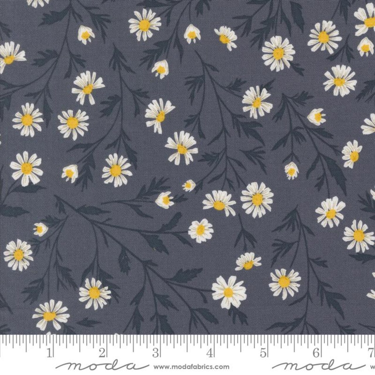 Fabric Moda Indigo Wild Daisy Chain Sun Drenched by the Quarter Yard 43200-15